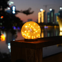 Load image into Gallery viewer, Solar Garden Lights - Cracked Glass Ball Lights - Solar-Powered Garden Decor - Energy-Efficient Garden Lights - LED Outdoor Lighting - Landscape Solar Lights