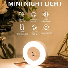 Load image into Gallery viewer, LED Touch Night Light - Modern Home Lighting - Rechargeable Night Light - Touch Control Lighting - Energy-Efficient Night Light - Stylish Home Decor Lighting