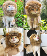 Load image into Gallery viewer, Funny Pet Hat Lion Mane for Dogs Cat Cosplay Dress up Puppy Lion Wig Costume Party Pet Supplies