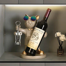 Load image into Gallery viewer, French Bulldog Wine Rack Decoration  Wine Holder Dog Butler Bottle Seat Design Statue Table Resin Decoration Sculpture