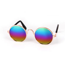 Load image into Gallery viewer, Cute Vintage Round Cat Sunglasses Dog Kitten Cat Accessories for Small Dogs Pet Products Reflection Eyewear Glasses Photos Props