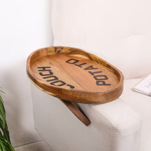 Load image into Gallery viewer, Couch Potato Tray-Smart Clip-On Sofa Tray Made of Acacia Wood