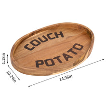 Load image into Gallery viewer, Couch Potato Tray-Smart Clip-On Sofa Tray Made of Acacia Wood