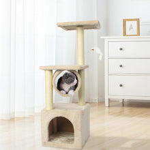 Load image into Gallery viewer, Cat Tree House Tower, Interactive Cat Toy, Durable Cat Furniture For Scratching And Lounging, Best Cat Tree For Indoor Cats, Cat Furniture, Sturdy Cat Scratching Post With Bed