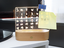 Load image into Gallery viewer, Creative Bedroom Decor - LED Table Lamp - Night Light - Bedroom Decor - Decorative Table Lamp - Modern Desk Lamp - Wood Table Lamp - LED Table Lamp