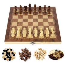 Load image into Gallery viewer, Foldable Wooden Chess - Travel Chess Set - Chess Set with Storage - Portable Chess Set - High-Quality Chess Pieces
