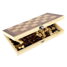 Load image into Gallery viewer, Foldable Wooden Chess - Travel Chess Set - Chess Set with Storage - Portable Chess Set - High-Quality Chess Pieces
