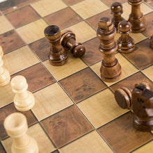 Load image into Gallery viewer, Foldable Wooden Chess - Travel Chess Set - Chess Set with Storage - Portable Chess Set - High-Quality Chess Pieces