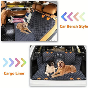 Dog Rear Seat Cover with Hammock