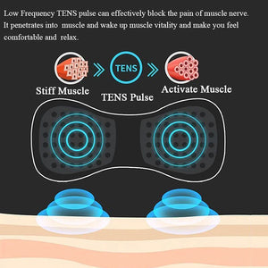 Smart Electric Neck Massager Portable Rechargeable EMS Cervical Vertebra Massage Patch For Muscle Relax Pain Relief Dropshipping