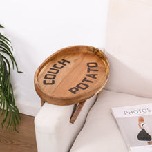 Load image into Gallery viewer, Couch Potato Tray-Smart Clip-On Sofa Tray Made of Acacia Wood
